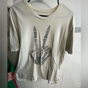 Skeleton hand shirt